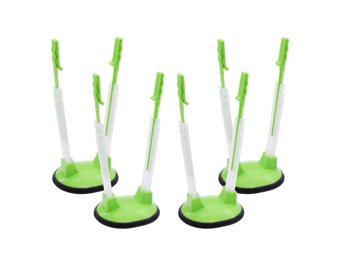 Suporte para sacos plásticos LINJOU, ajustável, 4 unidades