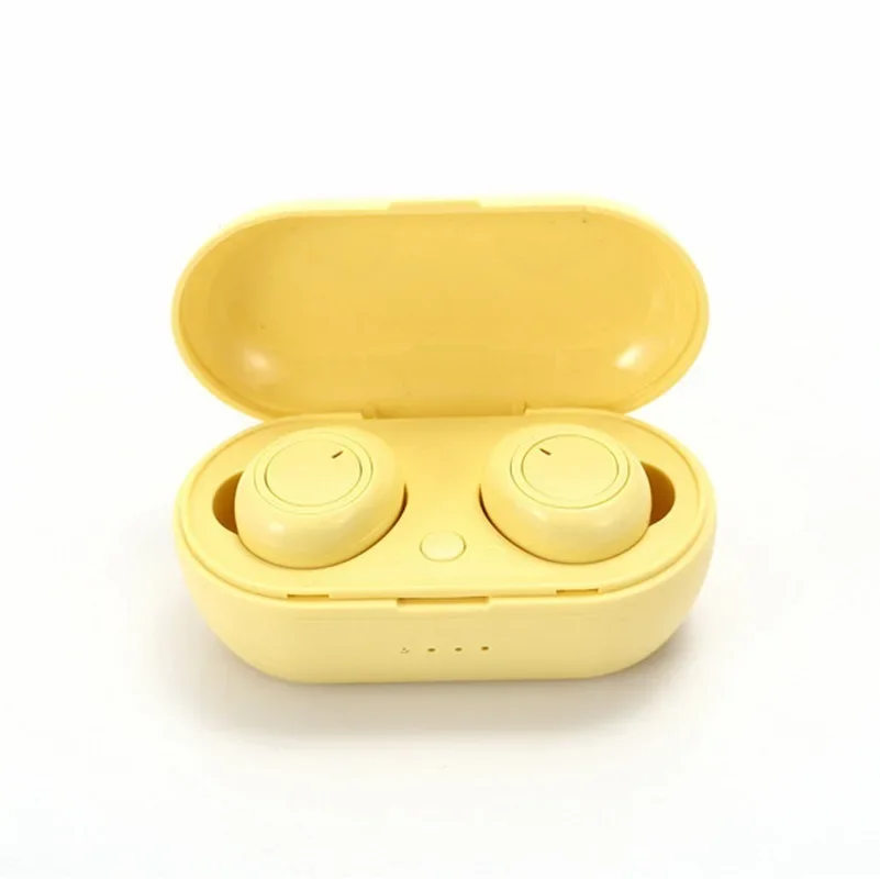 Fones De Ouvido À Prova D'água Y50tws (amarelos), Classificação Ipx7, Graves Profundos Para Uso Esportivo.