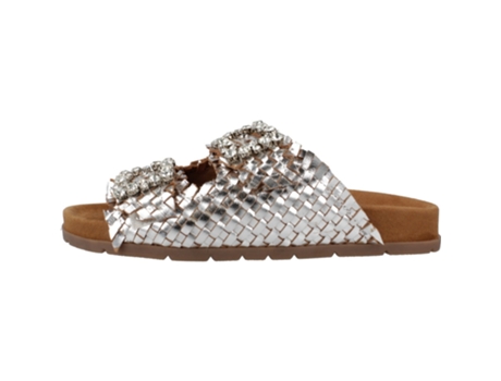 Sapatos de Mulher ALTRIMENTI Tecido Prateado (37)