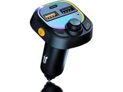 Adaptador Carro Bluetooth Yizhood C28 Qc3.0 Type C 5v/3.1a 32g Preto