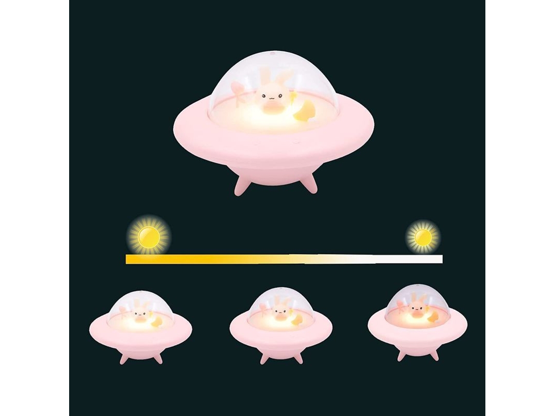 Luz de Noite Nova Line coelhinho bebê, portátil, rosa, 1-4 anos