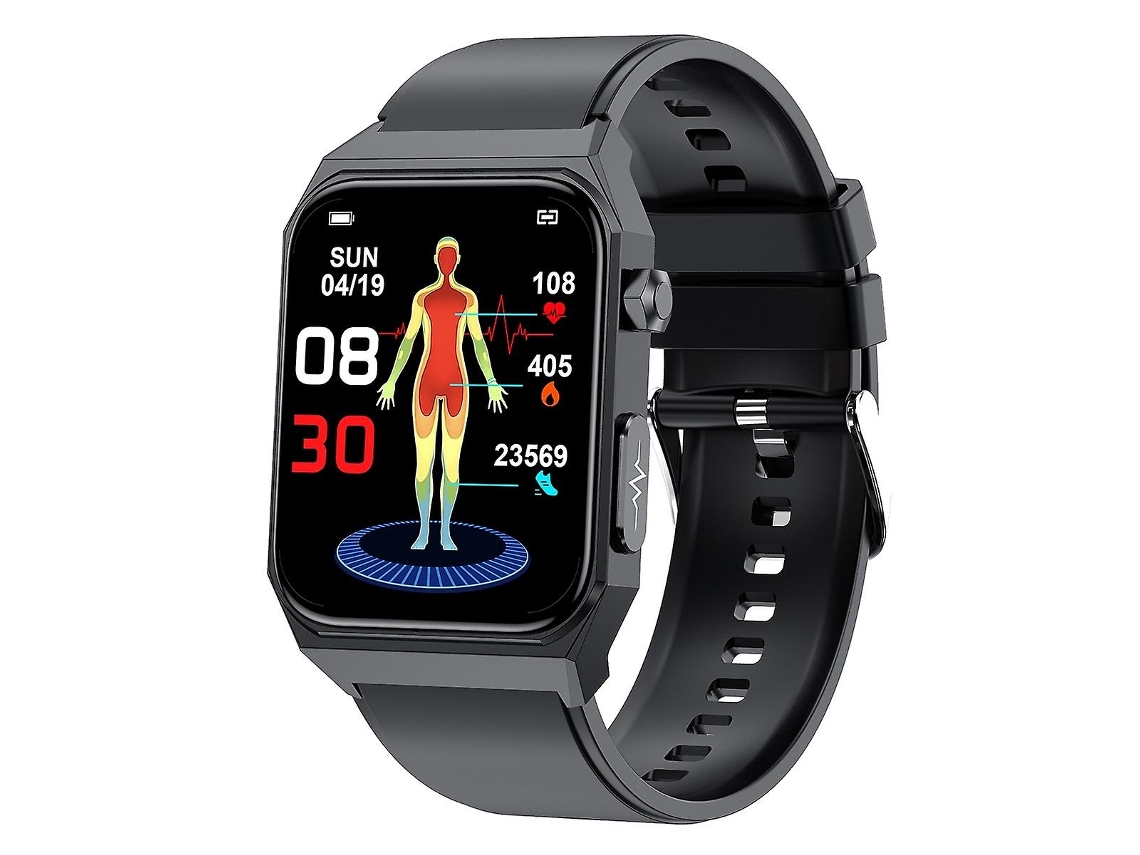 Relógio inteligente VONKELIOS com pulseira de silicone à prova d'água IP68 de 1,91 polegadas