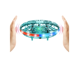 Drone OVNI com Detecção de Gestos e Luzes LED Giratórias de 360° Brinquedo de Voo