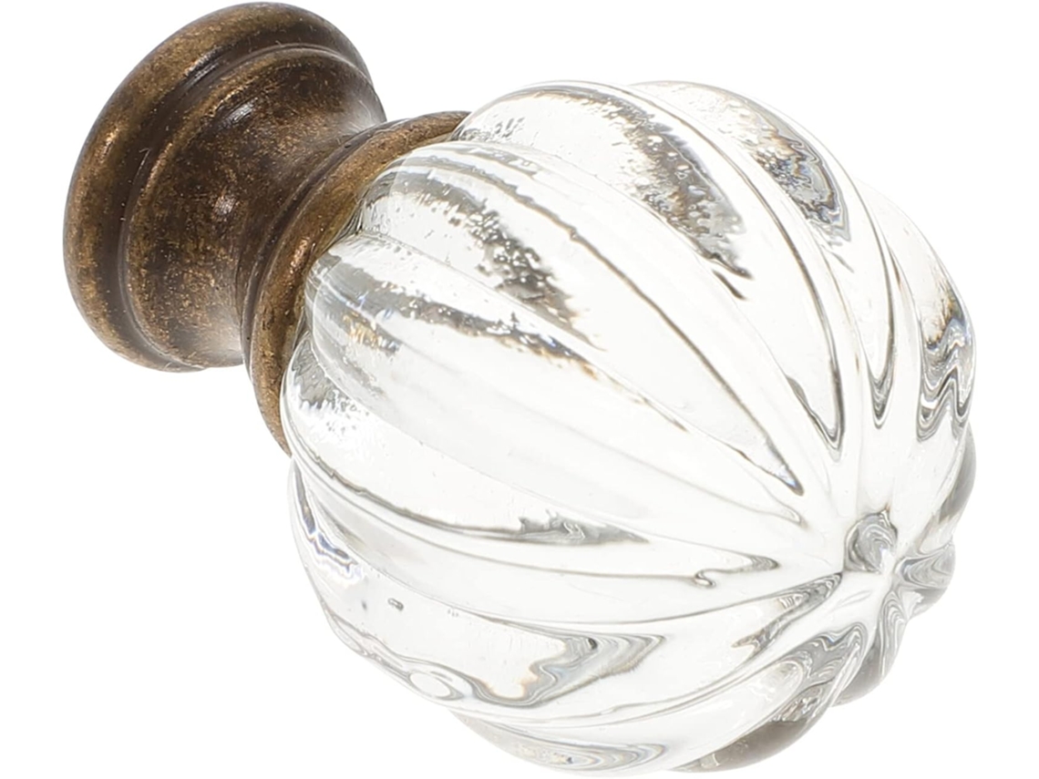 Puxador De Luminária Em Formato De Harpa, Com Esfera De Vidro E Cobre, 1 Peça