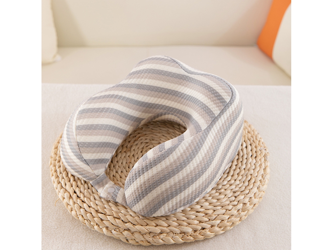 Memória de Gel Verão Sensação de Frescor Colchão Pescoço U Cinza 30x28x13cm ZSANFS