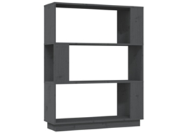 Book Cabinet, Book Cabinets Vidaxl Cinzeto Madeira De Pinho (n/a)