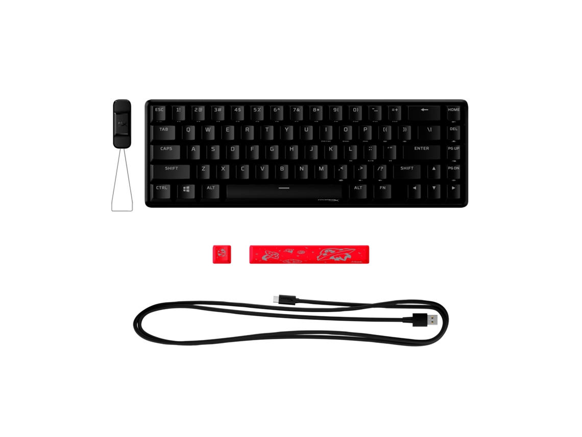 Teclado Gaming HYPERX Origins 2 65 (Português - Mecânico - Preto)