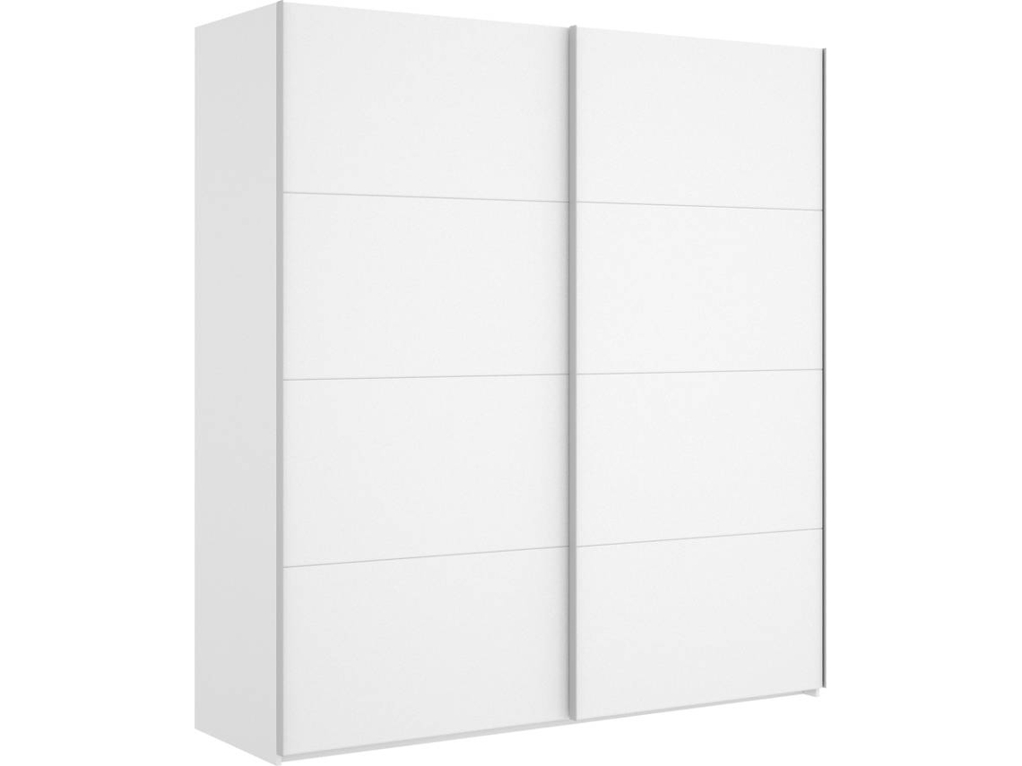 Armário 2 Portas de Correr 180 DKIT Slide (Branco Brilhante - 204x180x65 cm)
