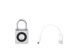 Laxiscreed Cadeado Digital Com Impressão Digital, Recarregável Por Usb E Desbloqueio Por Toque