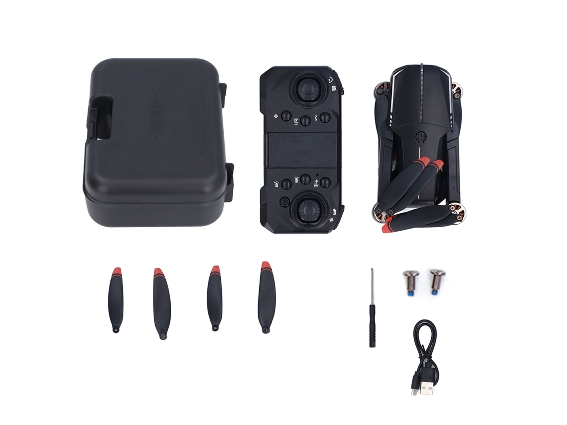 4k Drone With Triple Cameras Anti Shake 5g Transmission Live Video Rc Quadcopter Toy With 3d Flip Smart Hover Obstacle Avoidance Breathing Light