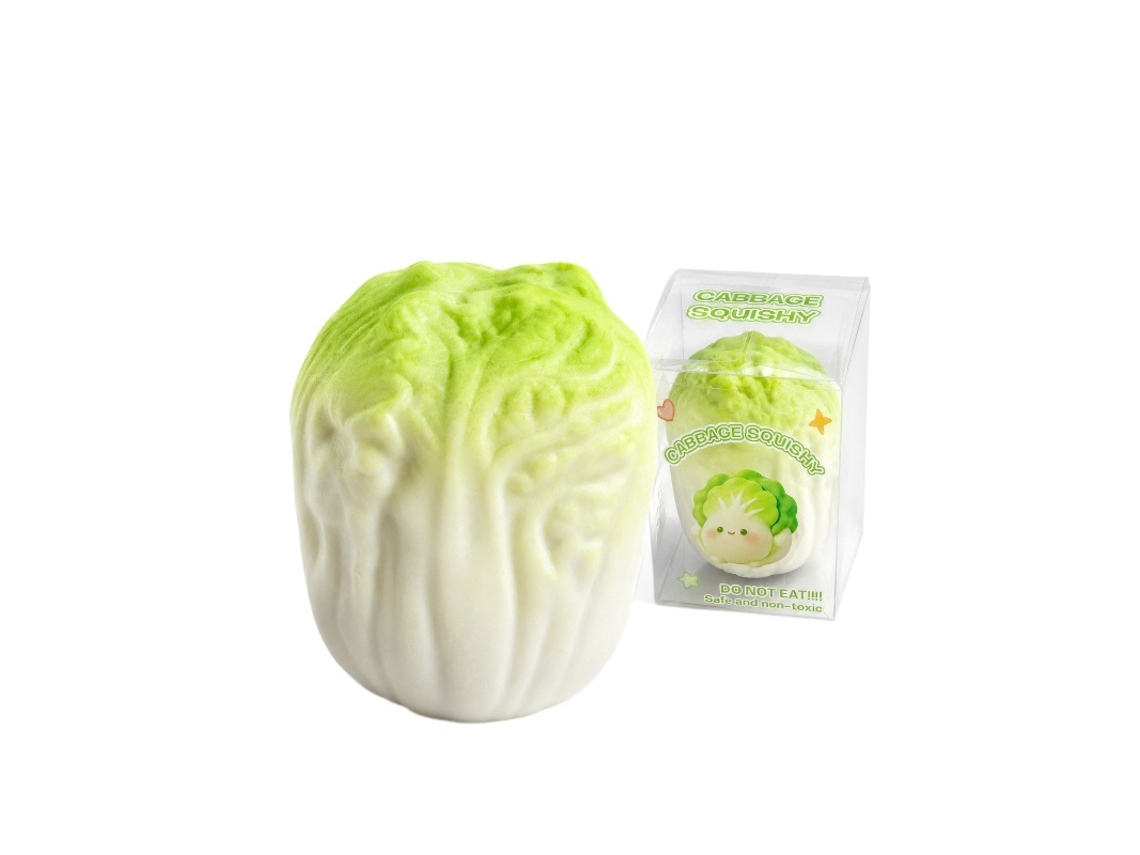 Brinquedo Antisstress Em Forma De Couve-chinesa (verde E Branco)