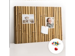 Painel De Cortiça Para Parede Bastões De Bambu Para O Quarto Das Crianças Espelharte (60x40 Cm)