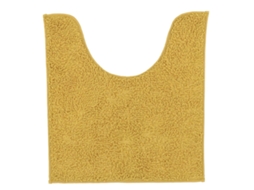 Carpete De Poliéster Para O Contorno Do Banheiro De Mostarda De 45X50 Cm TENDANCE