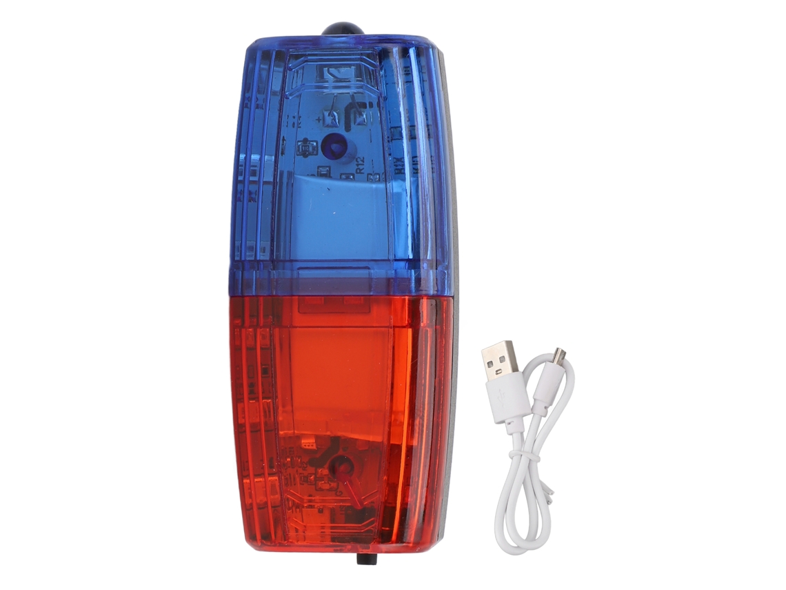 2026 lanterna de Emergência Led Mini com Estroboscópio e Clip, Luz de Advertência para Ombro, Ciclismo, Corrida Noturna e Tráfego, Vermelha e Azul