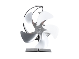 Ventilador de Madeira 5 Lâminas Silencioso para Aquecimento