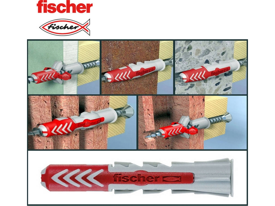 S.Of. Bucha FISCHER Duopower 6X30S E parafuso 4,5X40Mm Caixa com 50Un 555106