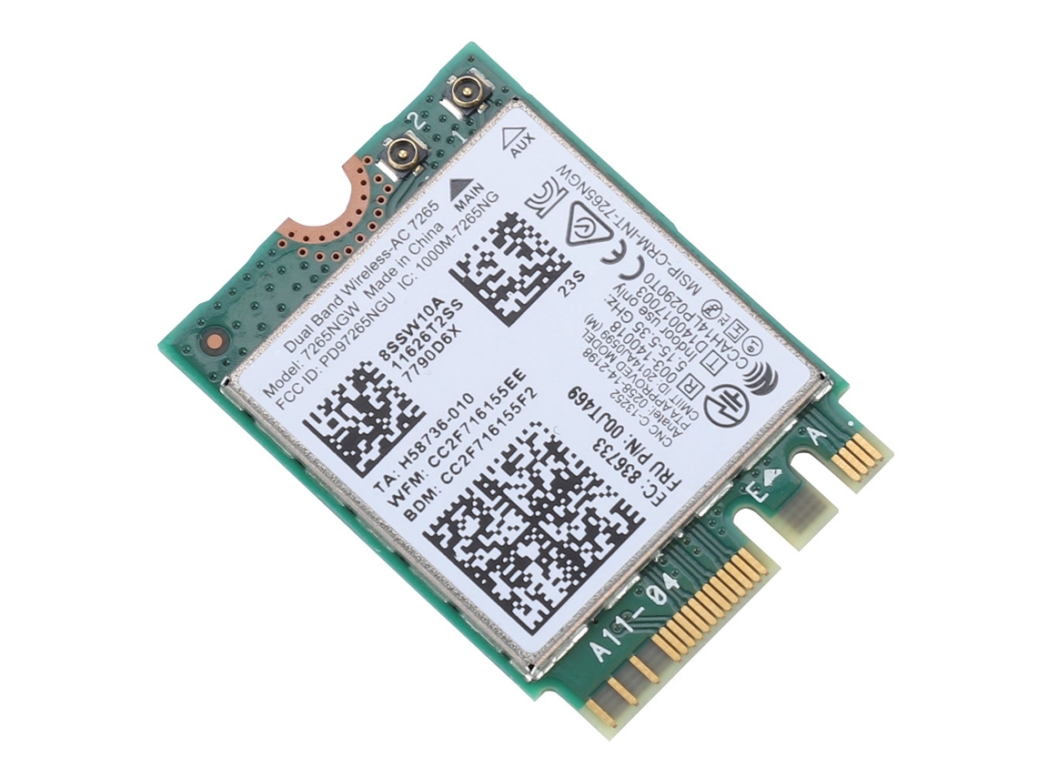 Placa De Rede Sem Fio Para Thinkpad Intel 7265ac Dual Band 867m Bluetooth 4.0 Ngff Wifi