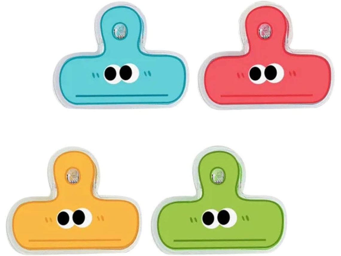 Set Of 4 Pins Cozinha Stobaza Em Plastic Pp, Com Design Adorável De Olhos Desenho Animado