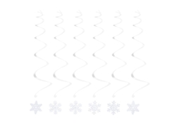 12Pcs Redemoinho Pendurado de Floco de Neve ALLINLESS