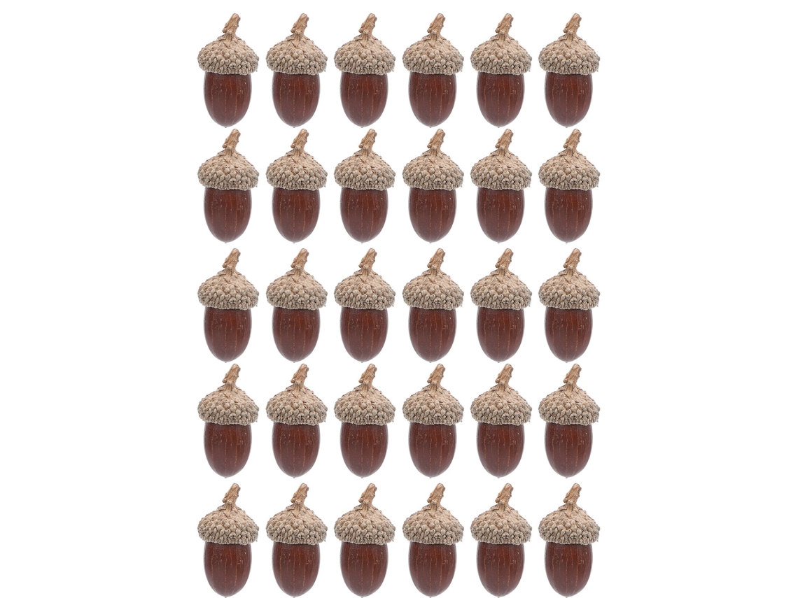 30 Castanhas de Natal Decorativas para Artesanato e Casamento