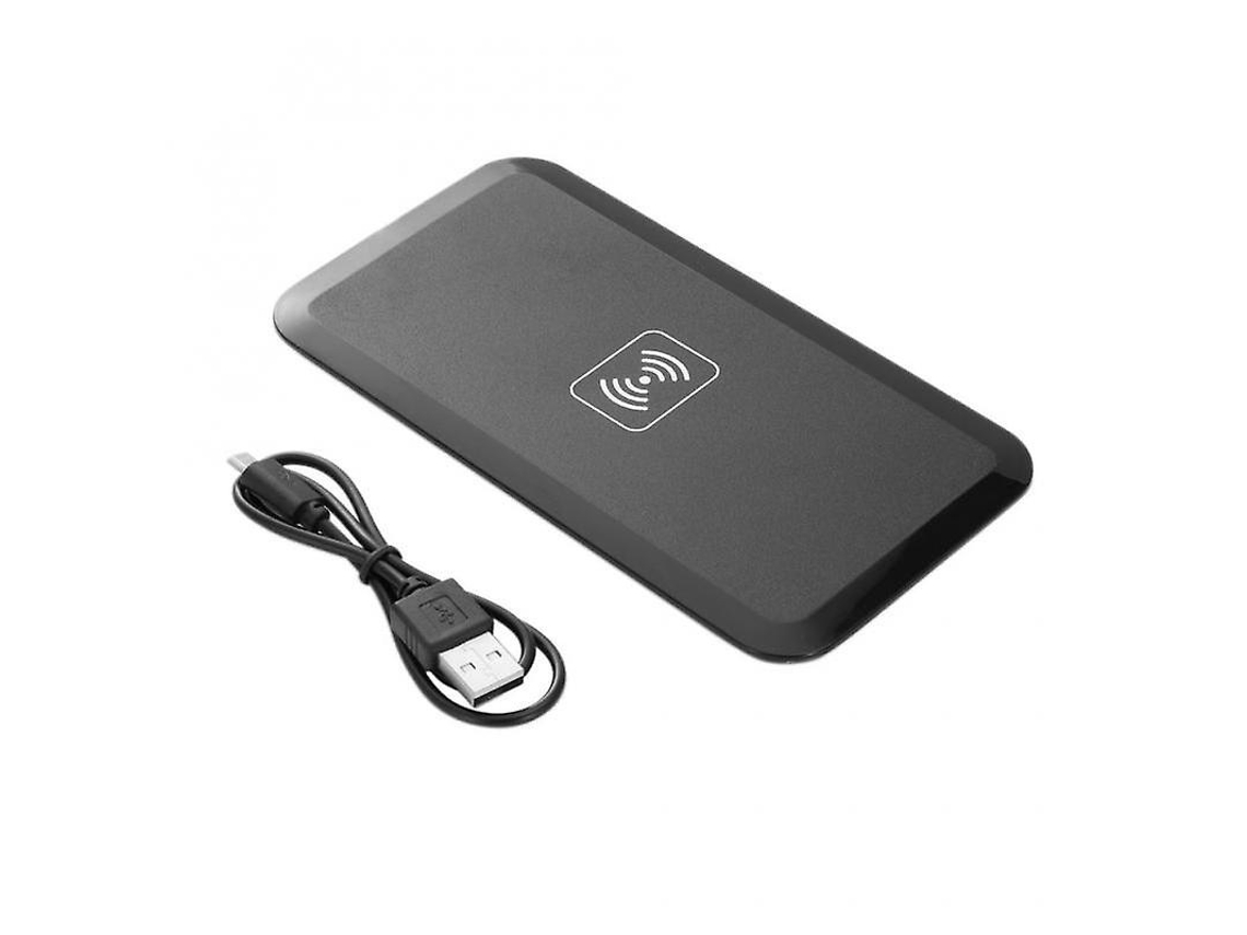 Lurelia Carregador Sem Fios Para Carro 5 W, Para Smartphones Qi, Base Antiderrapante, Preto