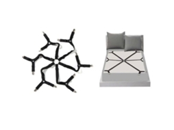 Lurelia Fivelas Para Lençol Ajustável Elástico Resistente Metal Plástico Preto Cama Sofá