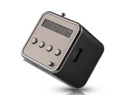 Rádio Fm Portátil com Leitor Usb / Micro-Sd