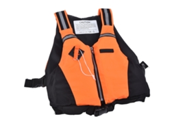 Colete de Pesca Oversized Laranja com Flutuação Confortável