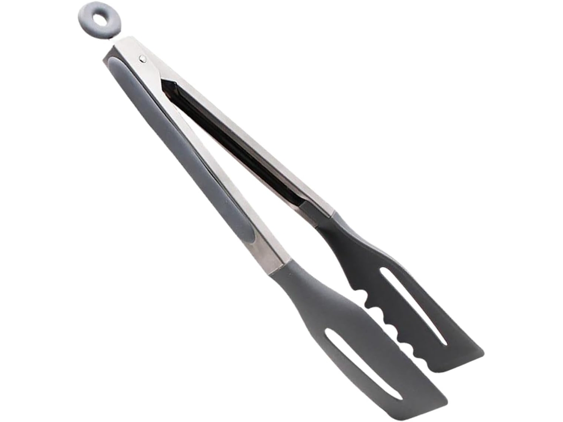 Pinça Para Churrasco Doitool Em Aço Inoxidável Com Cabo De Silicone, Pega Confortável E Cabo Longo, Ideal Para Churrasco