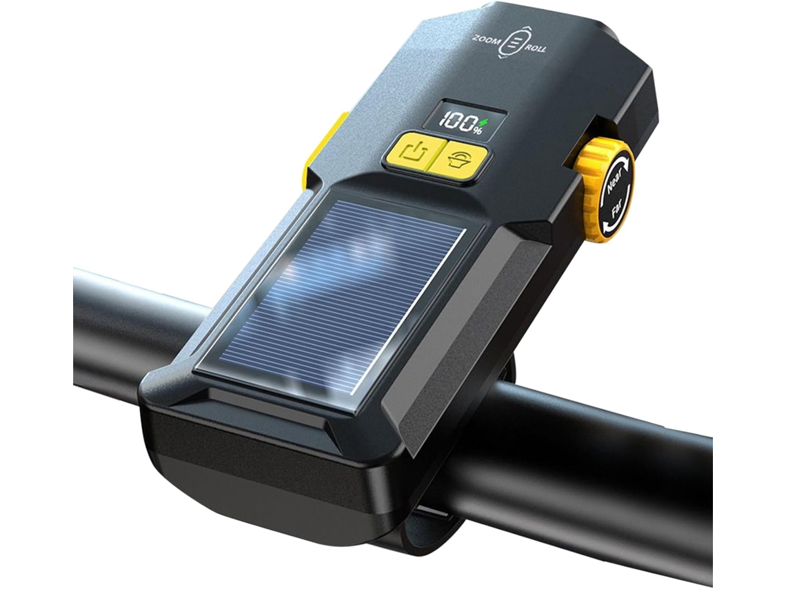 Farol De Bicicleta Estrada Com Energia Solar Para