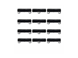 Suporte De Parede Relaxdays Para Bicicletas, 6 Bicicletas E Capacetes, Vertical, Calhas Com Ganchos Ajustáveis, Preto