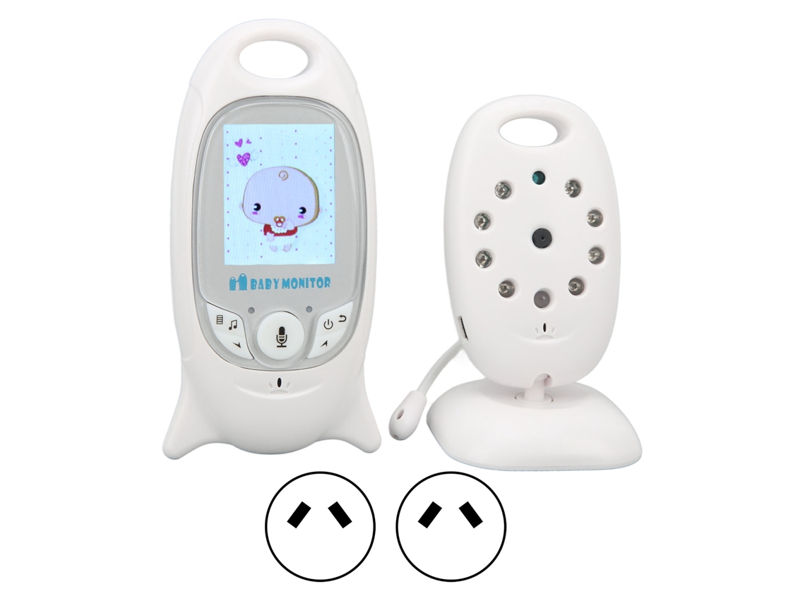 Babá Eletrônica Com Câmera, Wi Fi, Comunicação Bidirecional, Visão Noturna, Tela Lcd De 2 Polegadas E Monitor Temperatura. Aquaforge