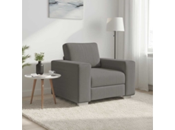 Vidaxl Poltrona 100x77x82 Cm Tecido Corduroy Cinzento-claro