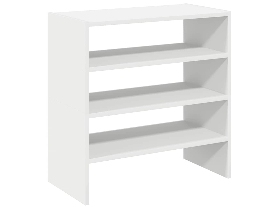 Shoe Rack, Shoe Racks Vidaxl Branco Madeira Processada (n/a)
