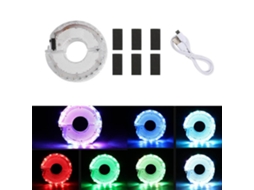 Business luzes para Roda de Bicicleta Recarregáveis 7 Cores 15 Modos Led Segurança Decoração Aro Bicicleta