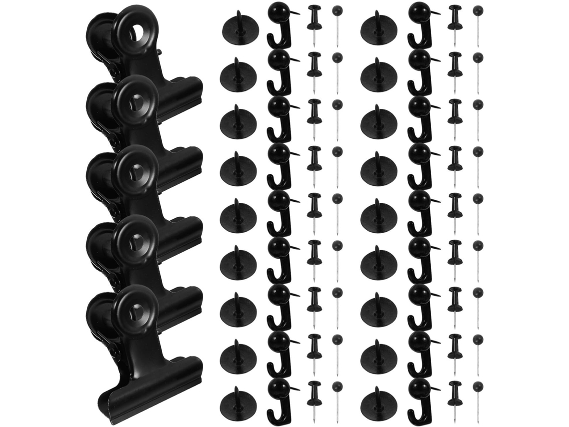 Tachinhas De Metal Preto Reforçado Para Quadros Cortiça Design E Funcionalidade Especial Organizar Fix Fotos Nossas