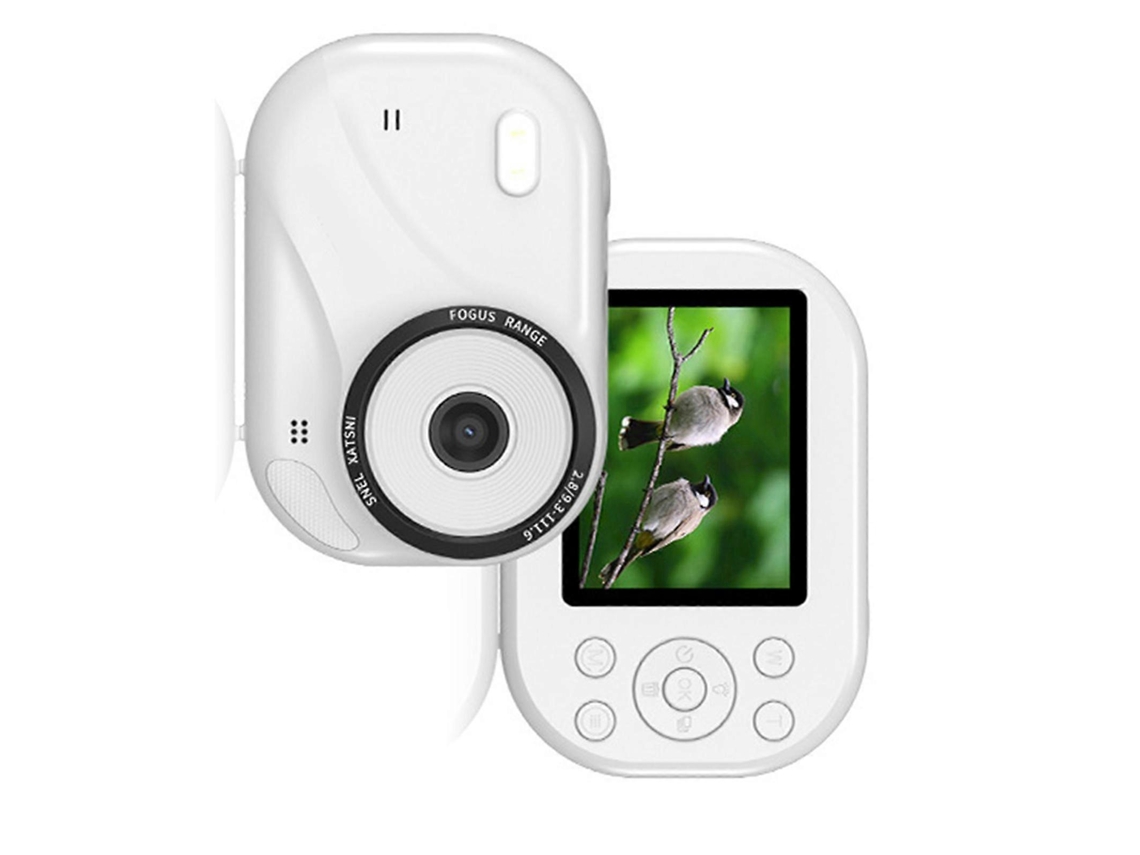 Câmera Digital 4k Fácil De Usar, 48mp Com Zoom De 16x E Função Eletrônica Anti-vibração, Tela Grande De 2,4 Polegadas Para Crianças, Branca.