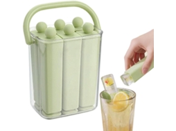 Forma De Picolé Silicone Longa E Reutilizável