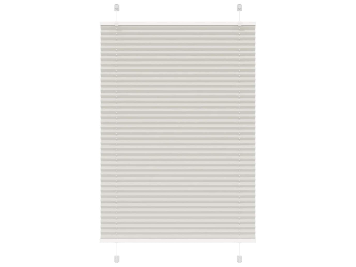 Vidaxl Cinzento Luz Plissada Cega 85x150 Cm Largura Tecido 84,4 Cm