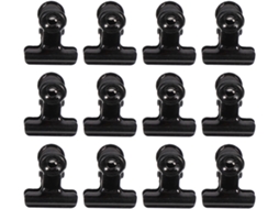 Abaodam 12-Pequenos Clipes Magnéticos para Geladeira e Armário, Ímã Strong de Aço síncrona para Proteger Notas e Recibos