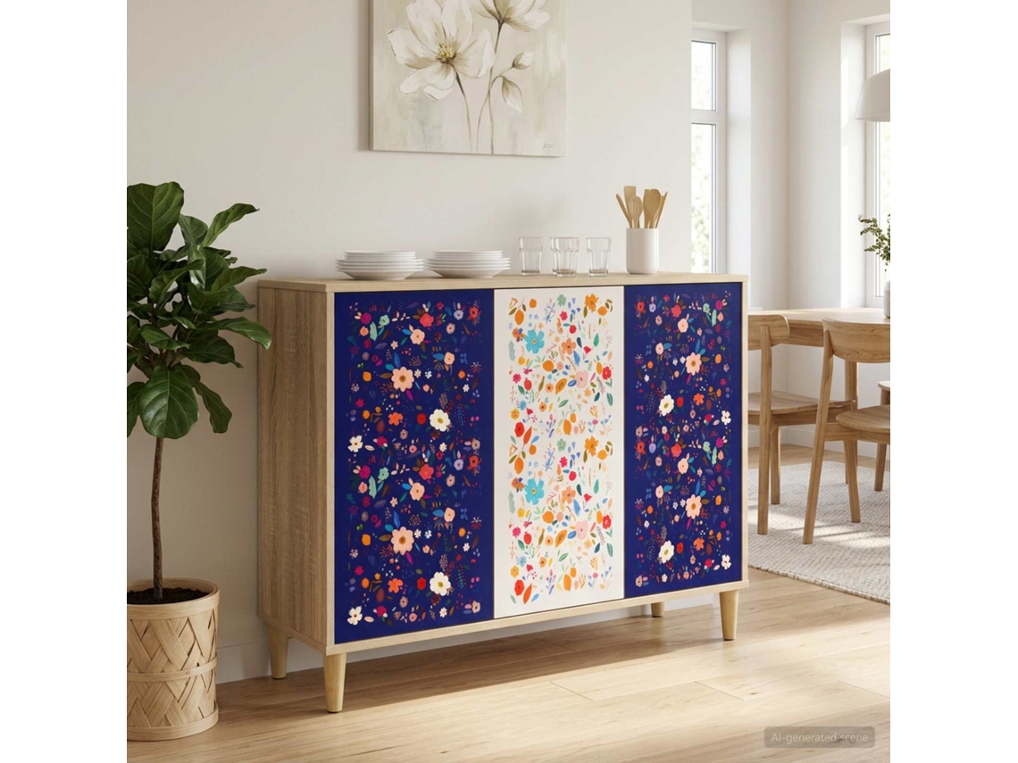 Vidaxl Buffet Mainz Sonoma 102 X 33 X 75 Cm Derivados De Madeira
