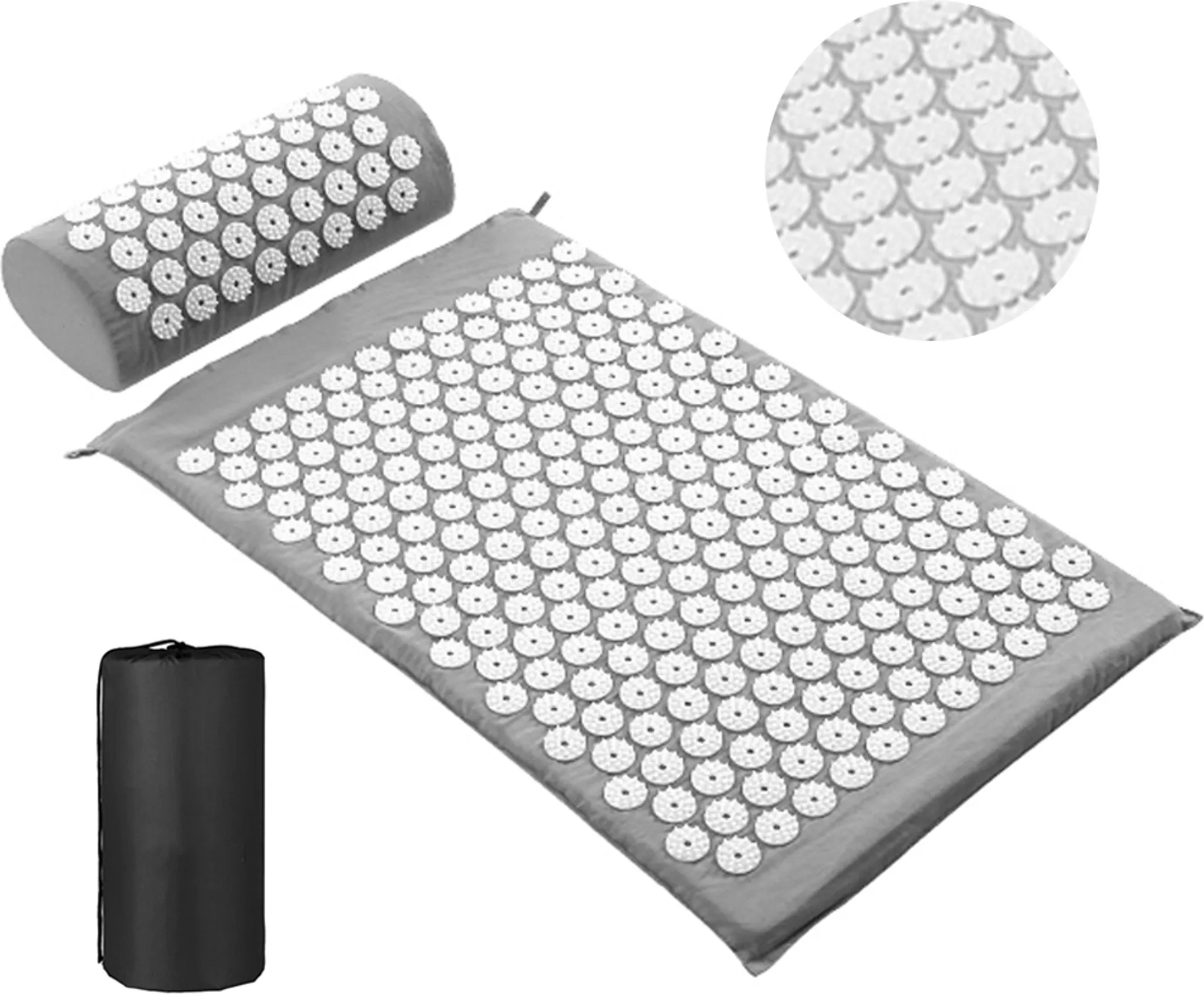 Conjunto de Acupressor Esteira de Massagem com Almofadas Esteira de Alfinetes STELASPLEN