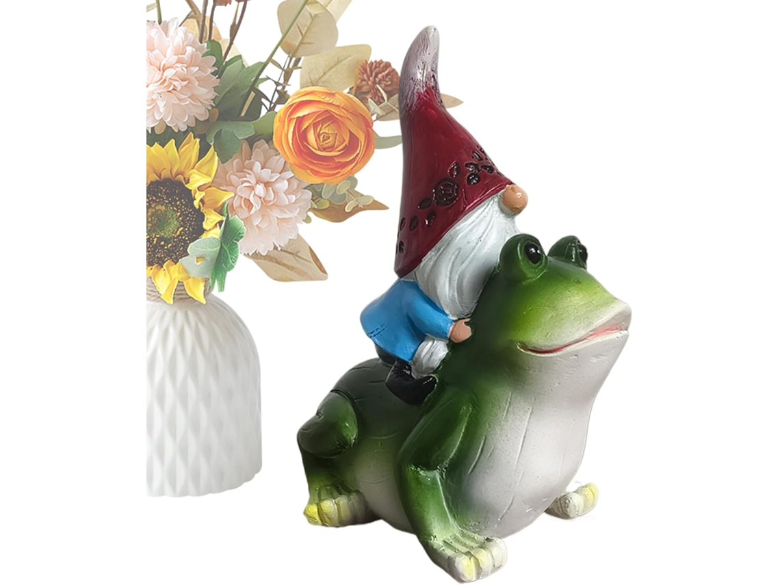 Decoração de Sapo Generico Extravagant em Resina Estatueta de Jardim com Design Criativo e Sem Rosto, Decoração para CHABERLU