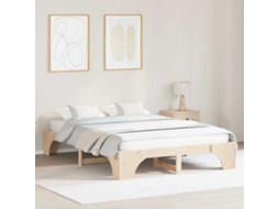 Vidaxl Estrutura Da Cama Natural 150 X 200 Cm