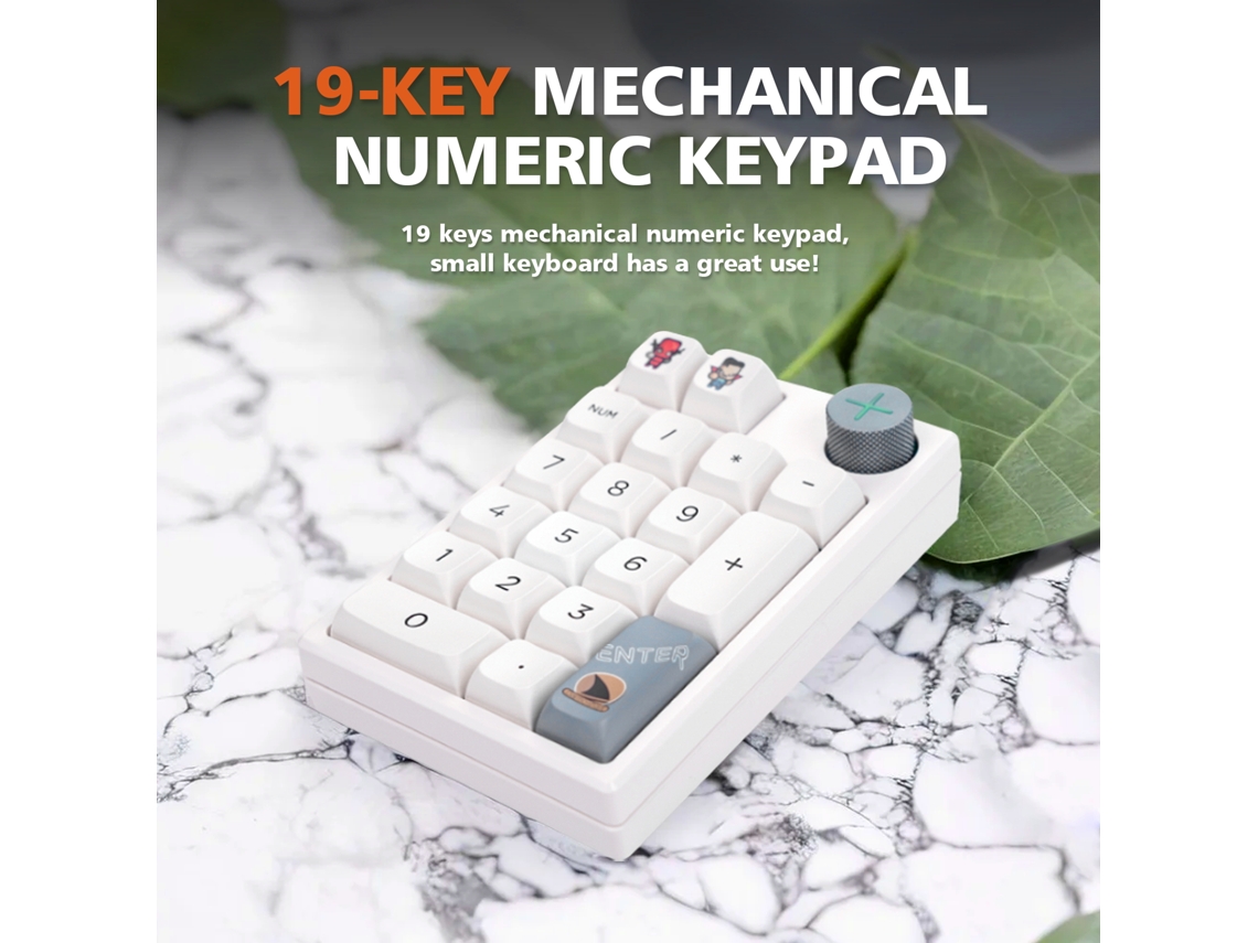 Teclado LAXISCREED Numérico Mecânico Sem Fio
