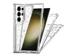 Capa De Acrílico Tpu Transparente Para Samsung Galaxy S25 Ultra Com Estrelas De Cinema Impressas A Laser