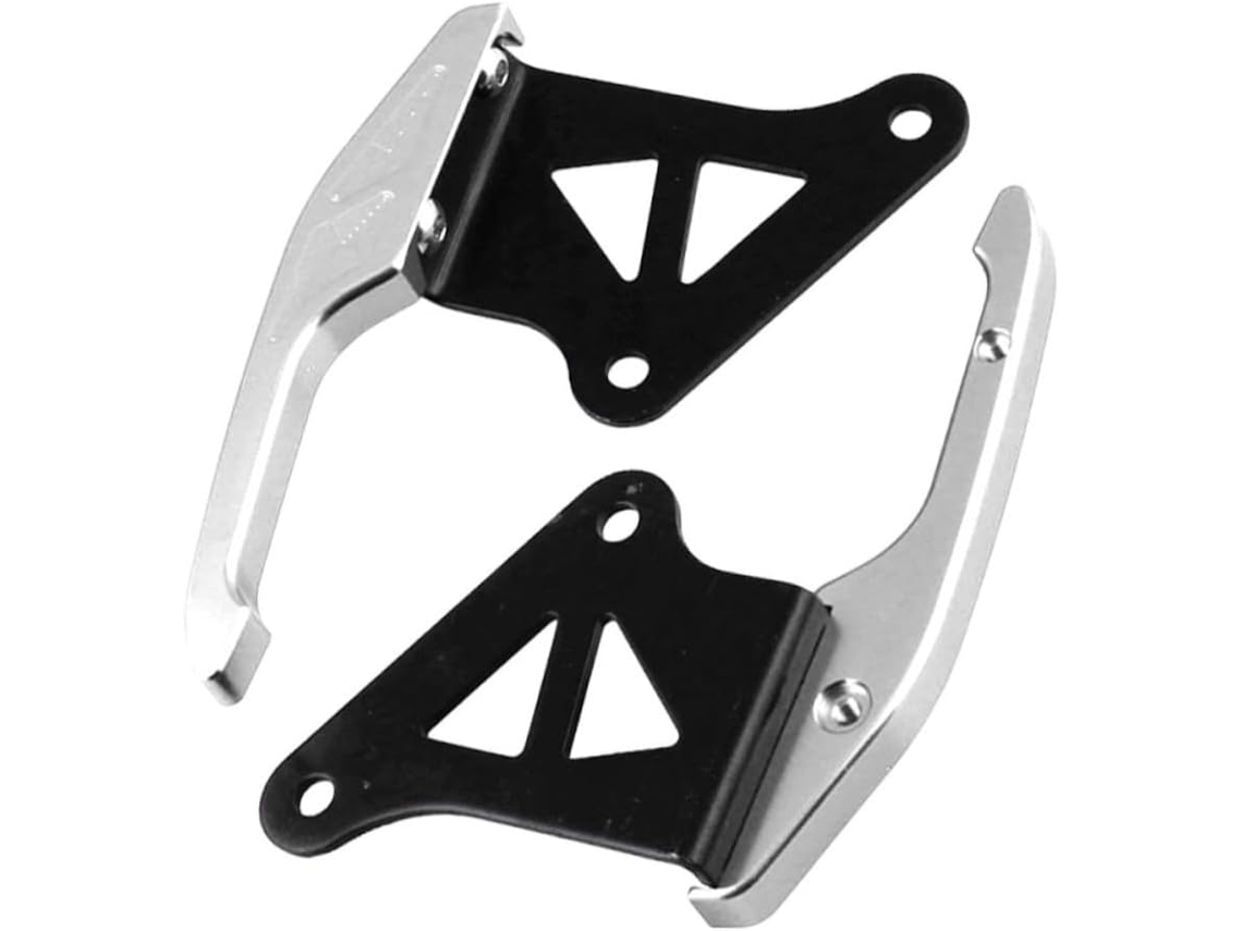 1 Par De Alças Traseiras Para Modificação De Assento De Motocicleta, Compatíveis Com A Cor Prata. 1 Par De Alças Traseiras Para Modific Gokoco