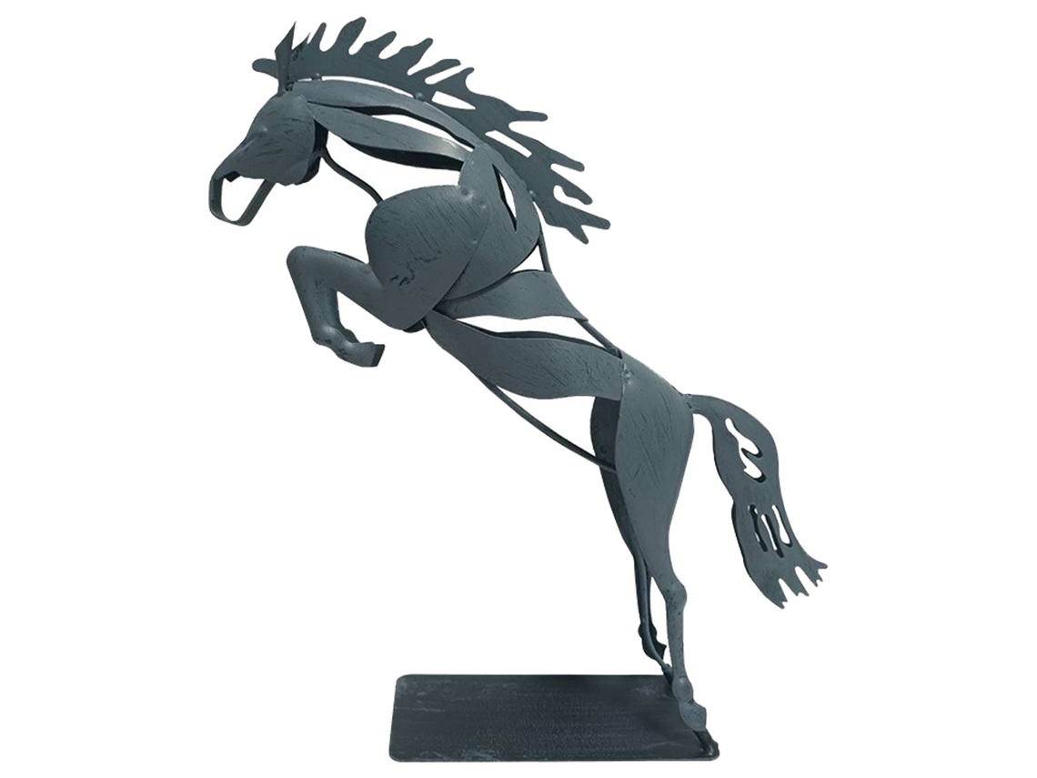 Decoração de Parede com Estátua de Corrida de Cavalos Luminosa LAXISCREED
