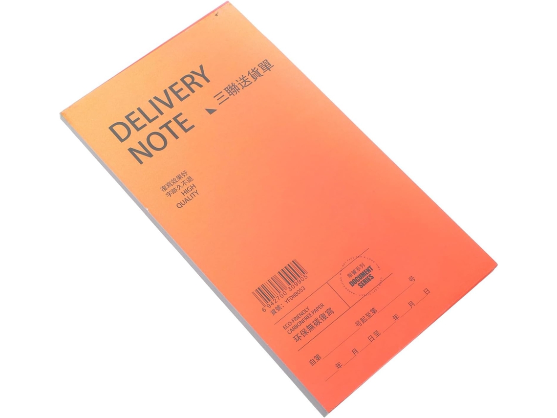 Carnet De Factures A 3 Parties Papier Format Compact Para Bureaux Et Entrepôts