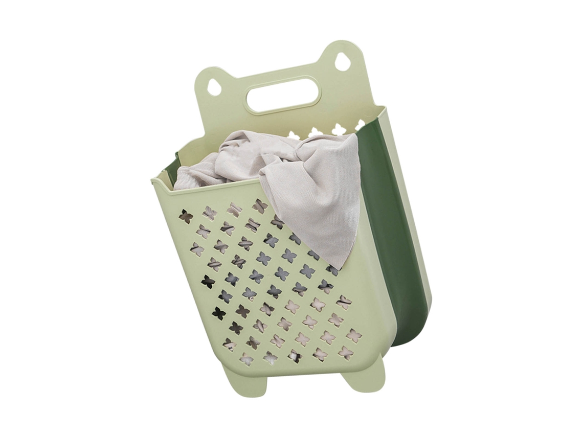 2026 cesta de Ropa Plegable de Pared Con Gran Capacidad Colgante para Hogar Verde L